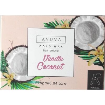 3 X Avuva cold wax hair removal vanilla coconut 3 X 228 gm